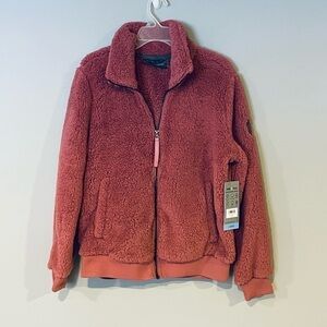 Nwt Free Country size L Sherpa jacket color pink clay